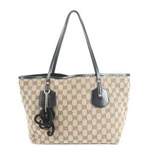 Gucci GG canvas leather tote bag Jolie charm shoulder handbag